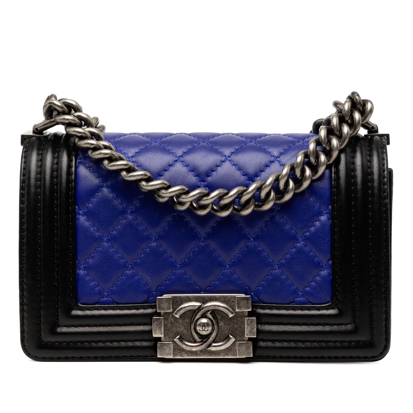 Chanel Small Bicolor Lambskin Boy Flap