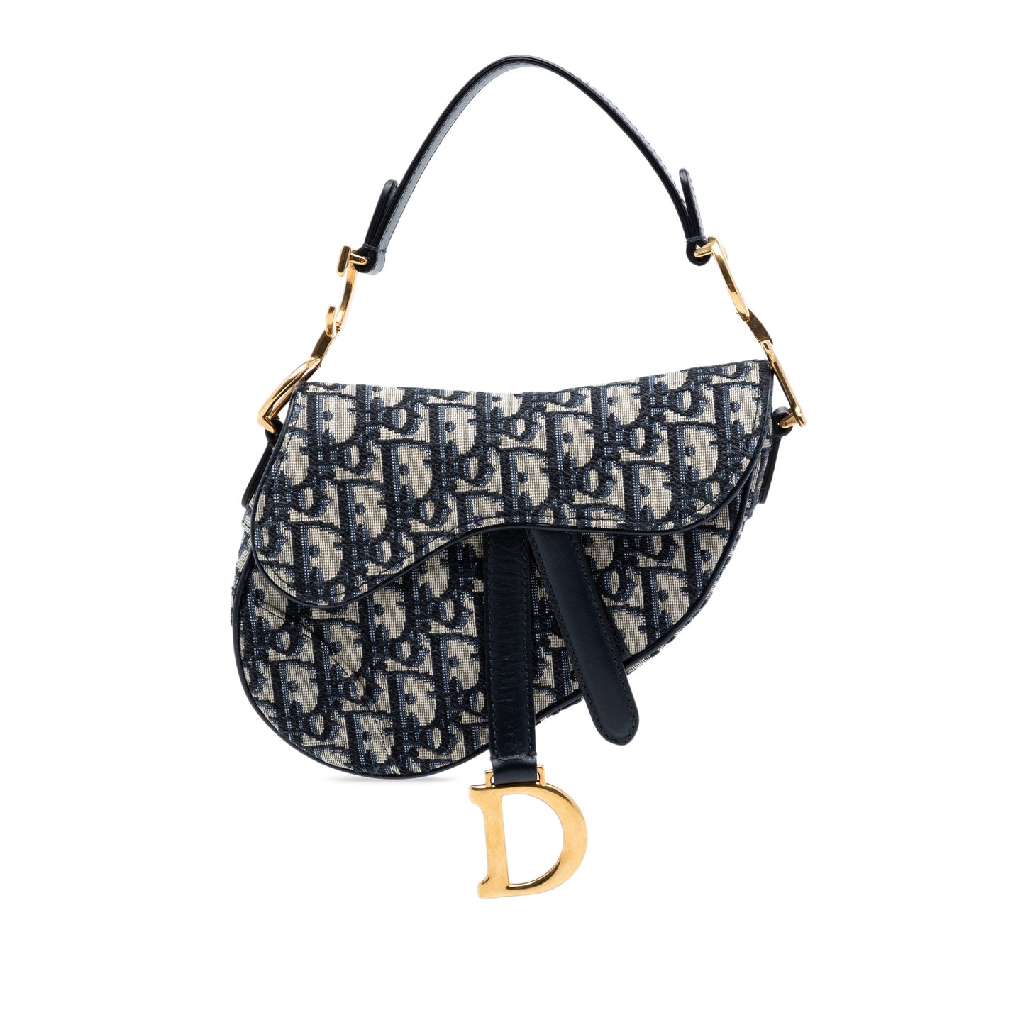 Dior Mini Oblique Canvas Saddle Bag