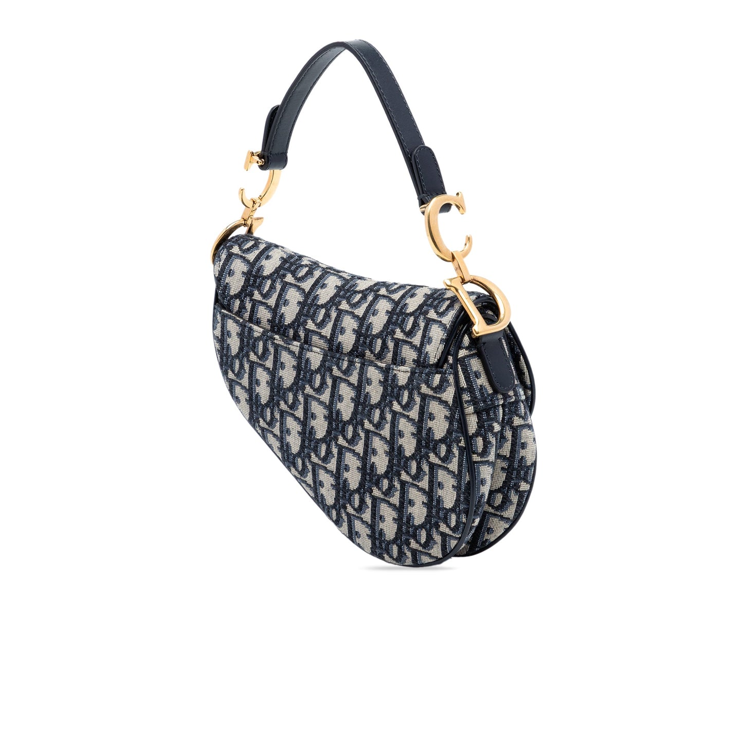 Dior Mini Oblique Canvas Saddle Bag