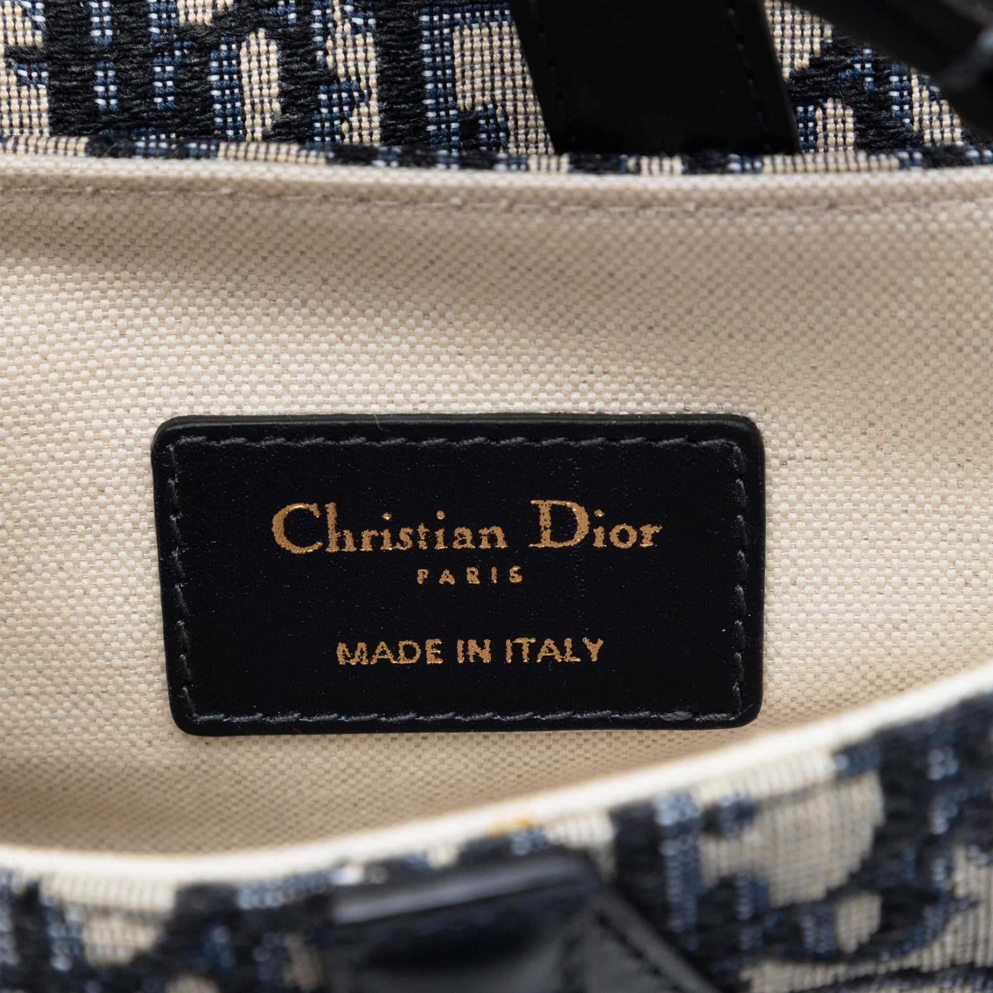 Dior Mini Oblique Canvas Saddle Bag