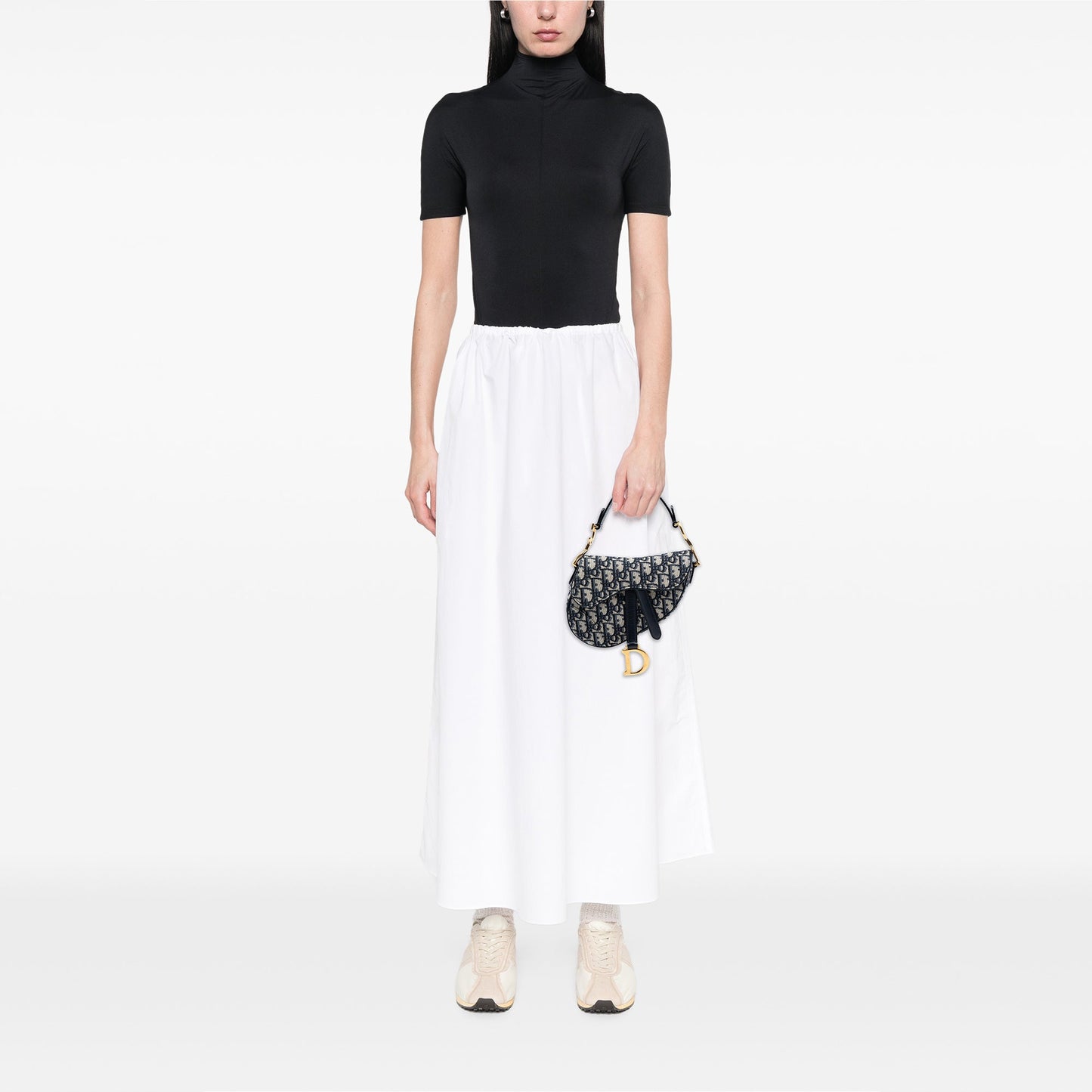 Dior Mini Oblique Canvas Saddle Bag