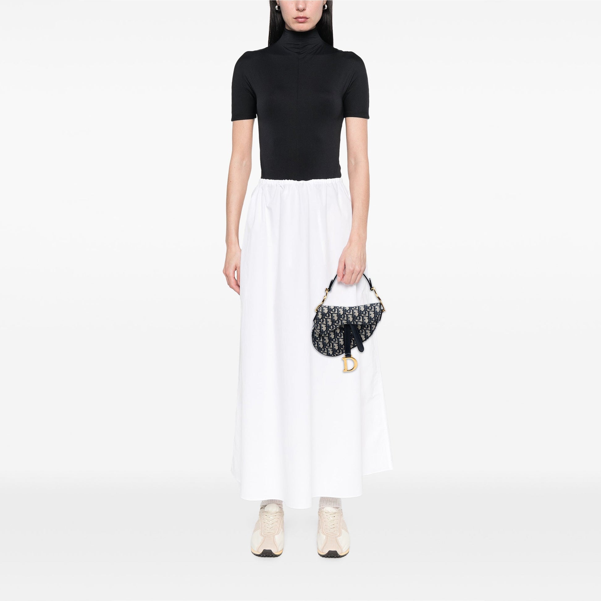 Dior Mini Oblique Canvas Saddle Bag