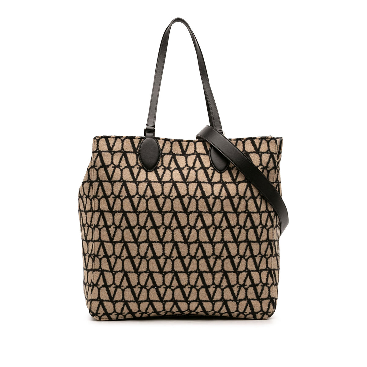 Valentino Toile Iconographe Reversible Tote — Beige