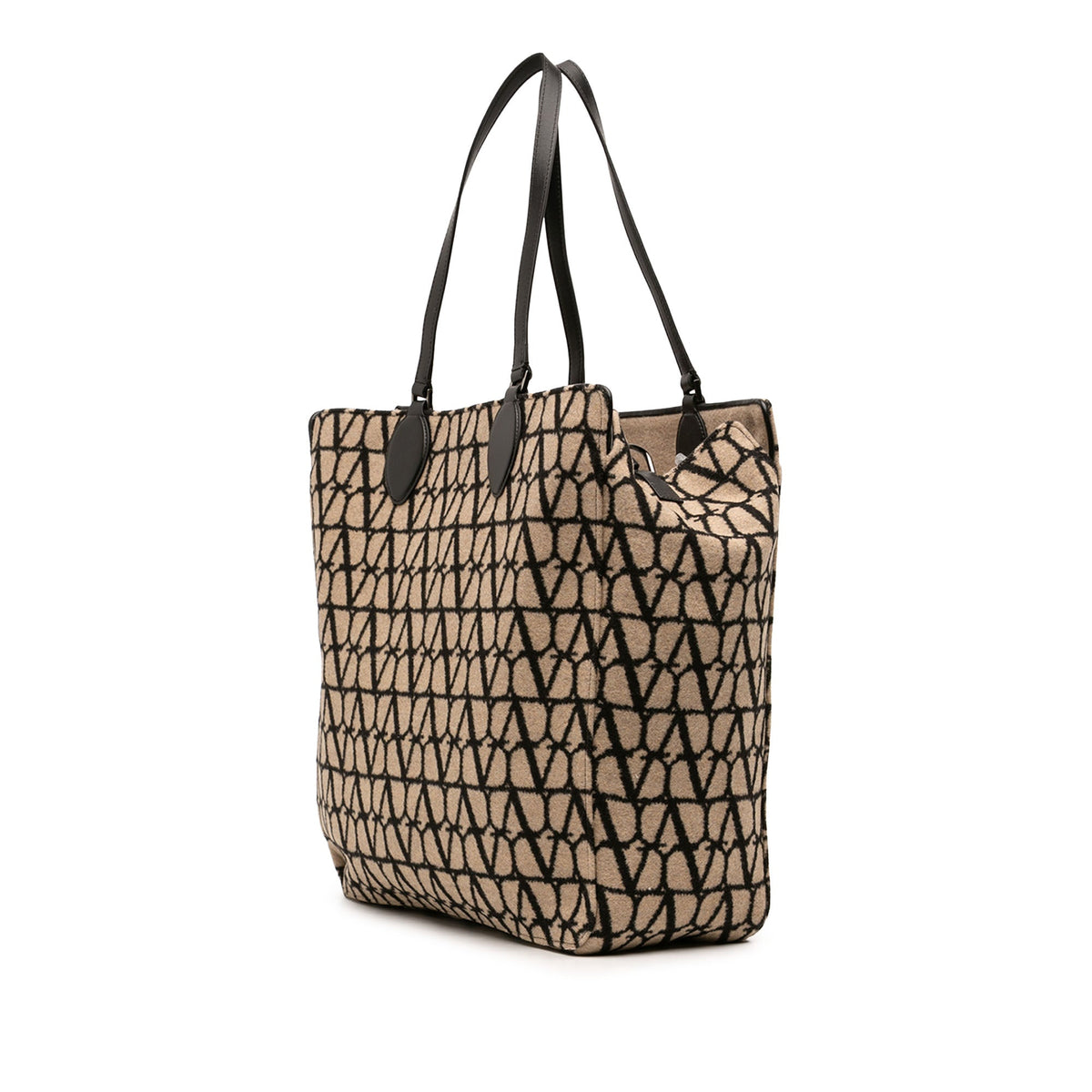 Valentino Toile Iconographe Reversible Tote — Beige