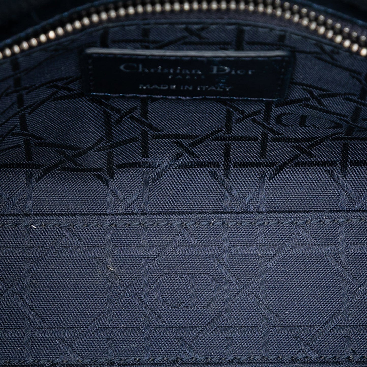 Dior Mini Metallic Crinkled Lambskin Cannage Lady Dior