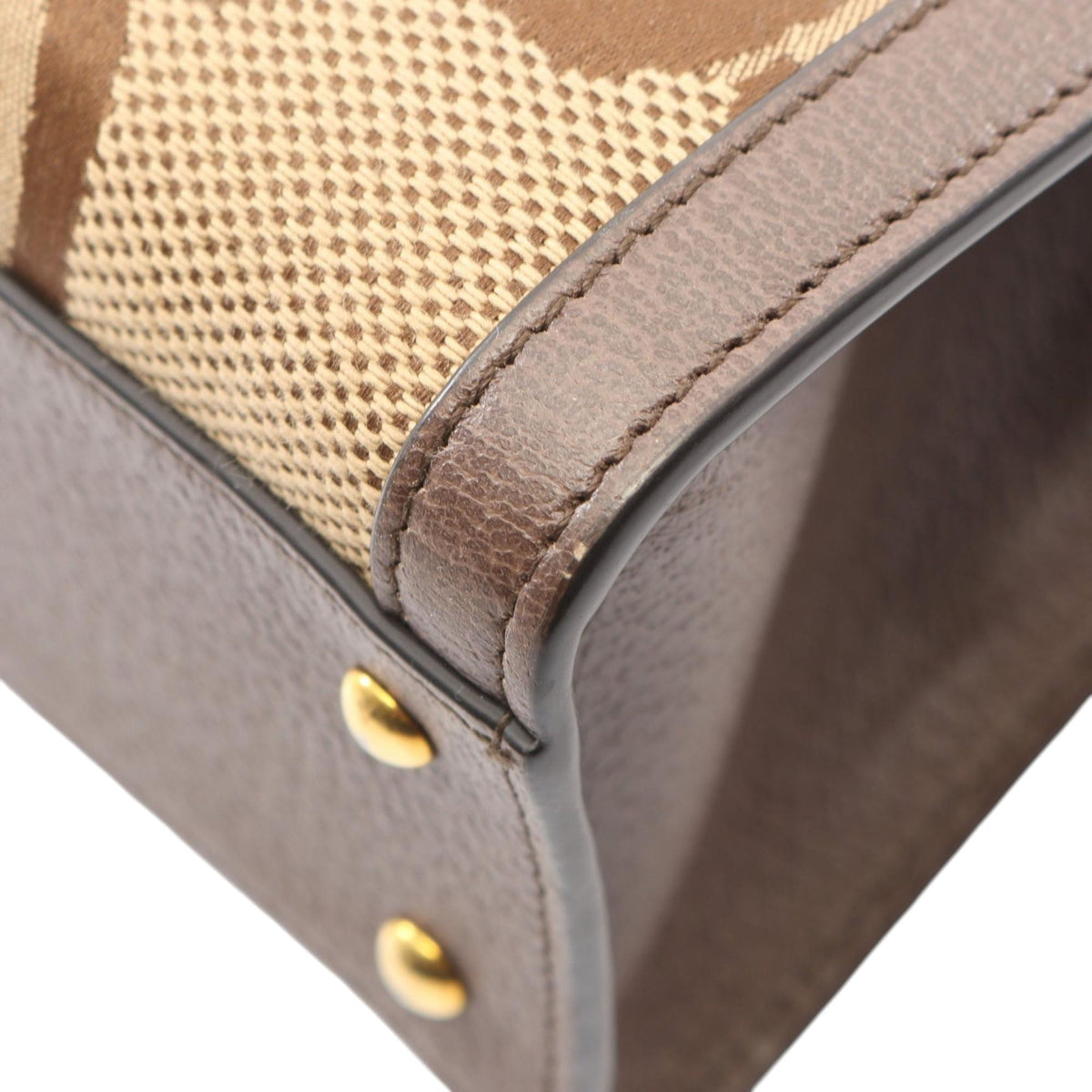 Gucci Medium Jumbo GG Canvas Bamboo Diana Satchel