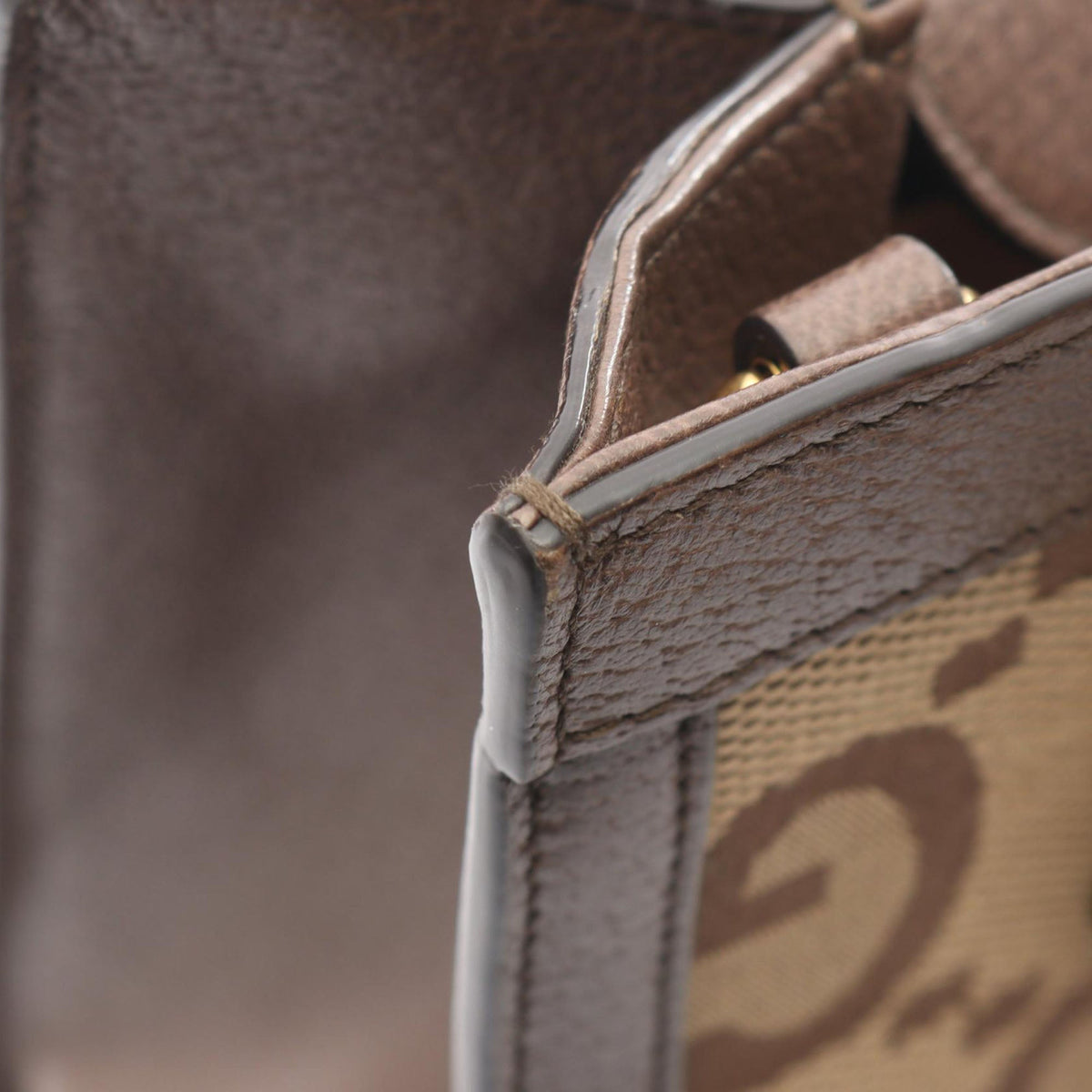 Gucci Medium Jumbo GG Canvas Bamboo Diana Satchel
