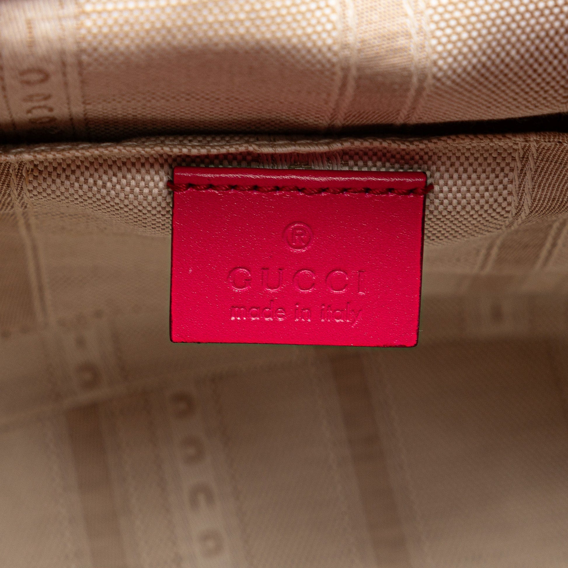 Gucci Diamante Leather Bright Bucket Bag