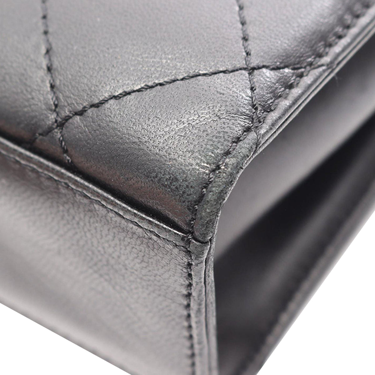 Chanel Quilted Lambskin Crossbody — Black