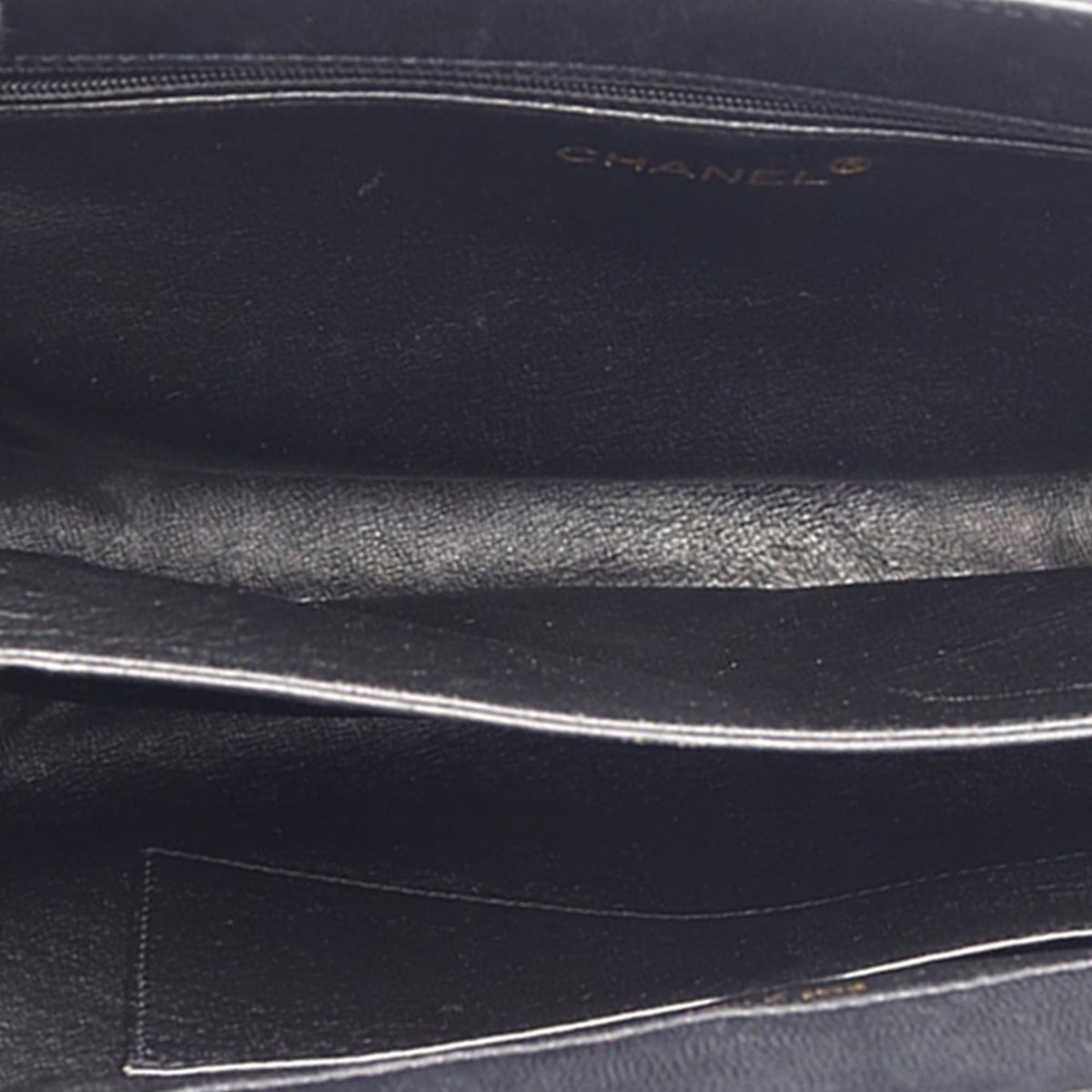 Chanel Quilted Lambskin Crossbody — Black