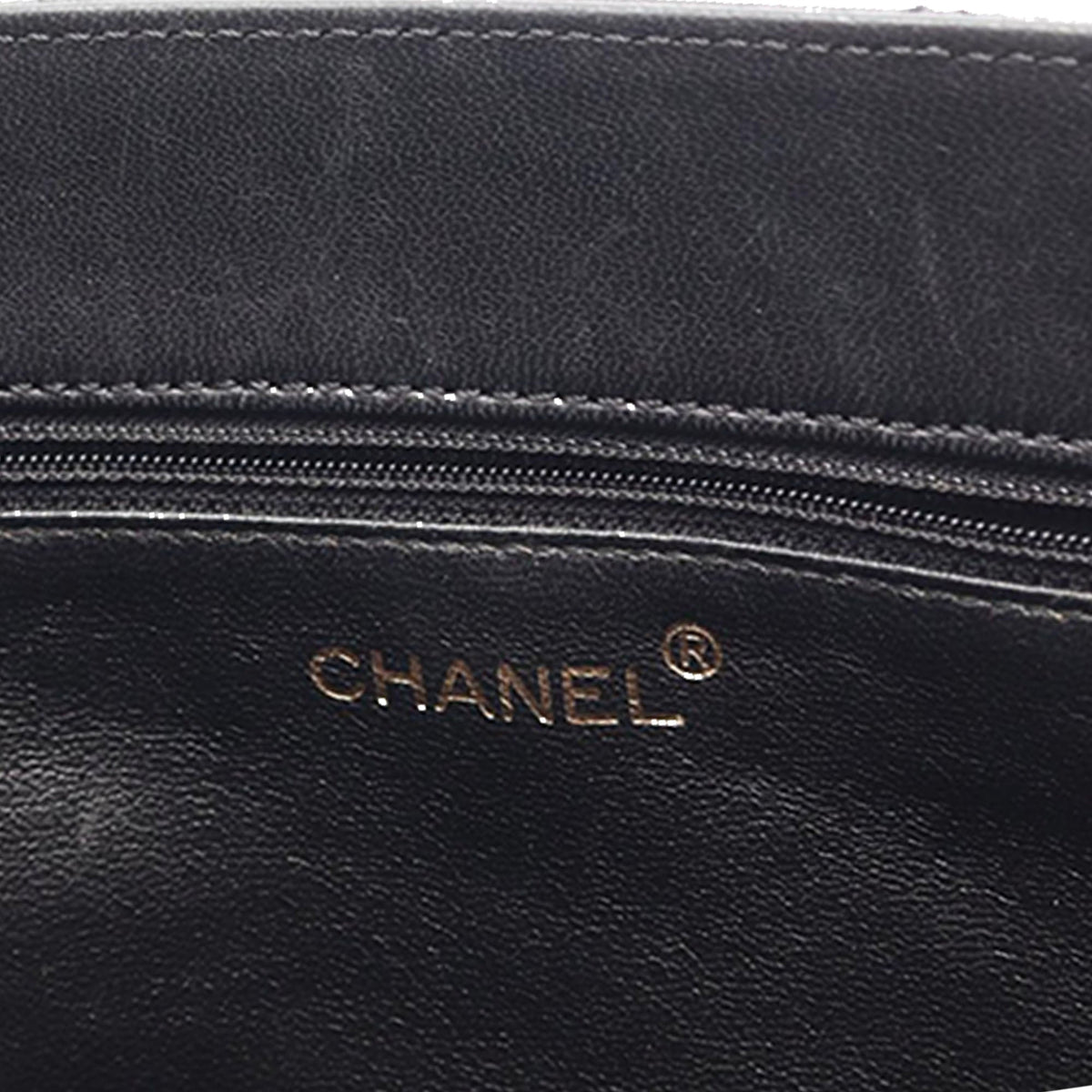 Chanel Quilted Lambskin Crossbody — Black