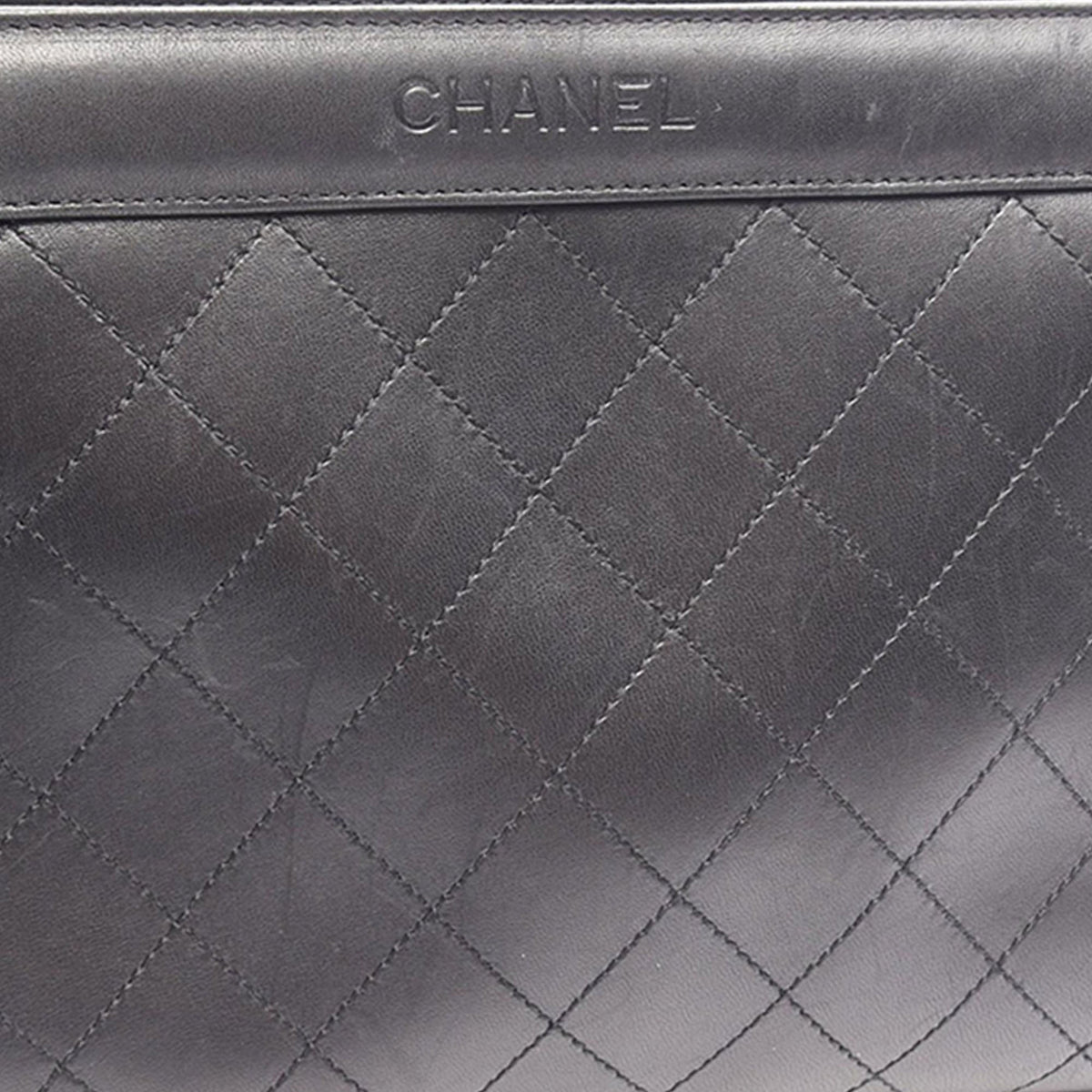 Chanel Quilted Lambskin Crossbody — Black