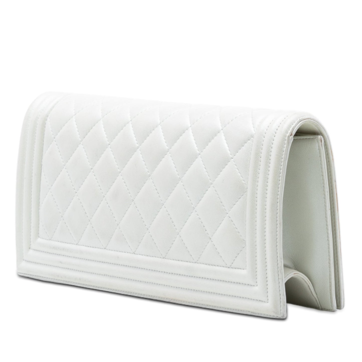 Chanel Quilted Lambskin Boy Flap Clutch