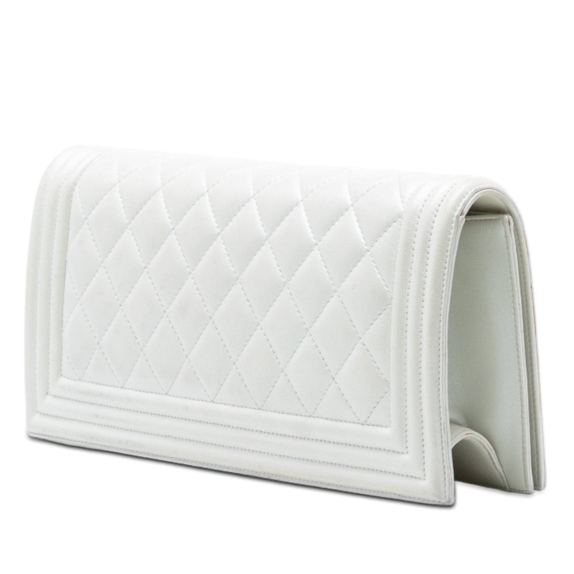 Chanel Quilted Lambskin Boy Flap Clutch