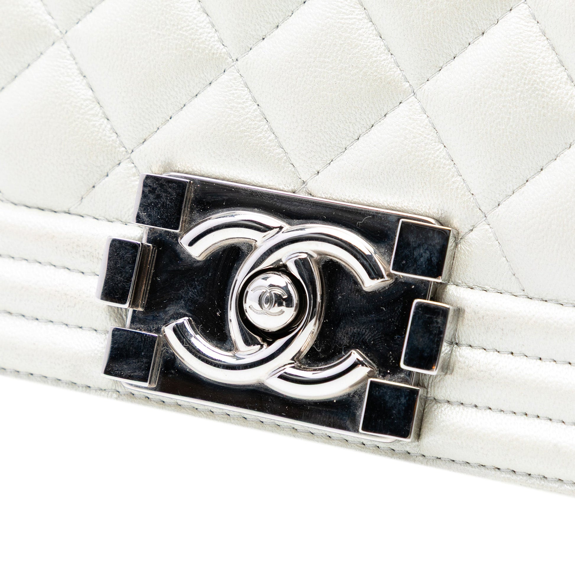 Chanel Quilted Lambskin Boy Flap Clutch