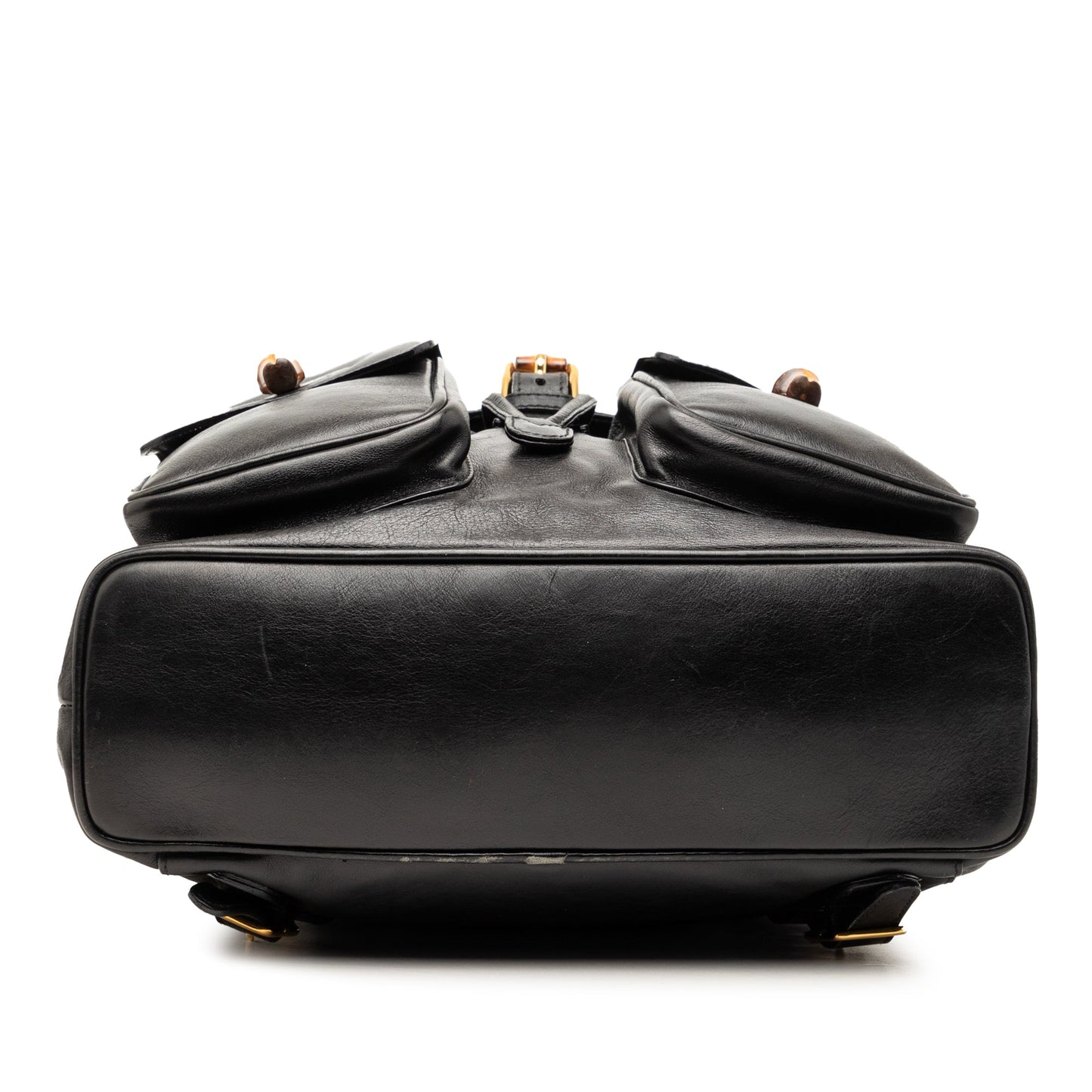 Gucci Calfskin Bamboo Drawstring Backpack