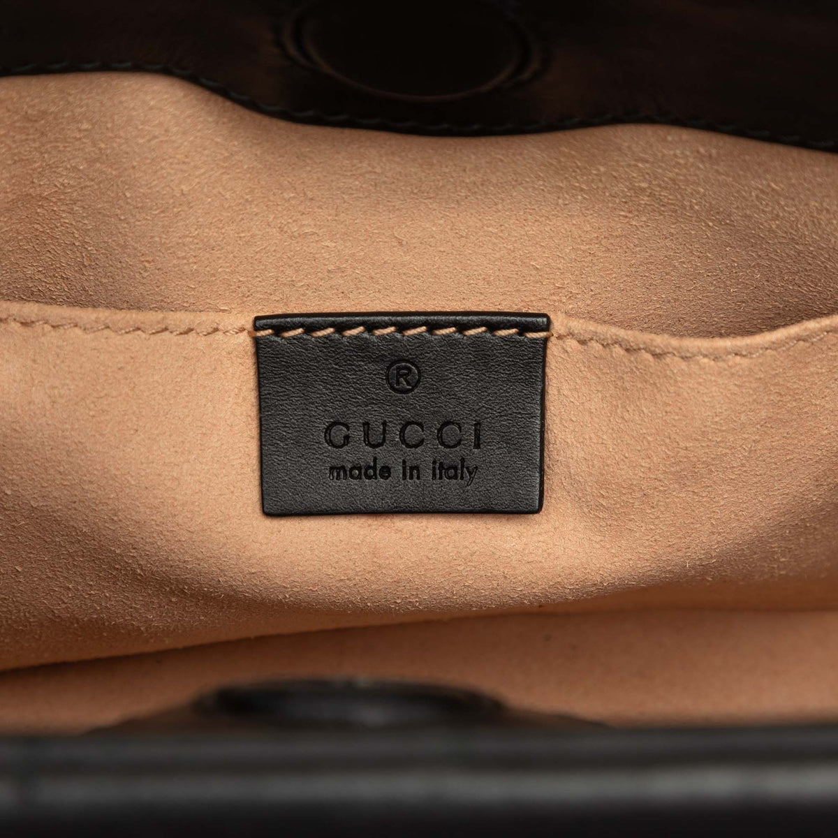 Gucci Mini Nappa Bamboo Web Nymphaea Top Handle Bag