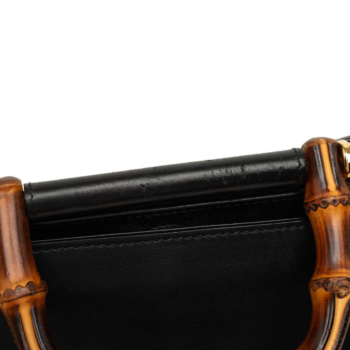 Gucci Mini Nappa Bamboo Web Nymphaea Top Handle Bag