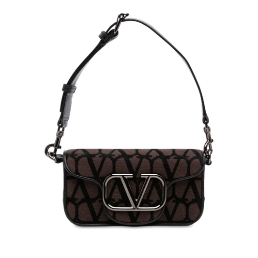 Valentino Small Toile Iconographe VLogo Loco Satchel
