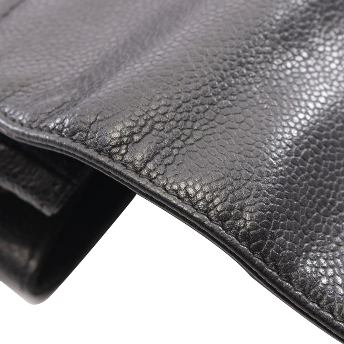 Chanel CC Caviar Backpack — Black