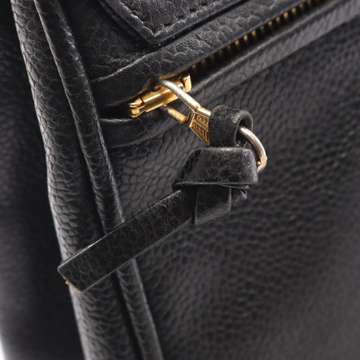 Chanel CC Caviar Backpack — Black