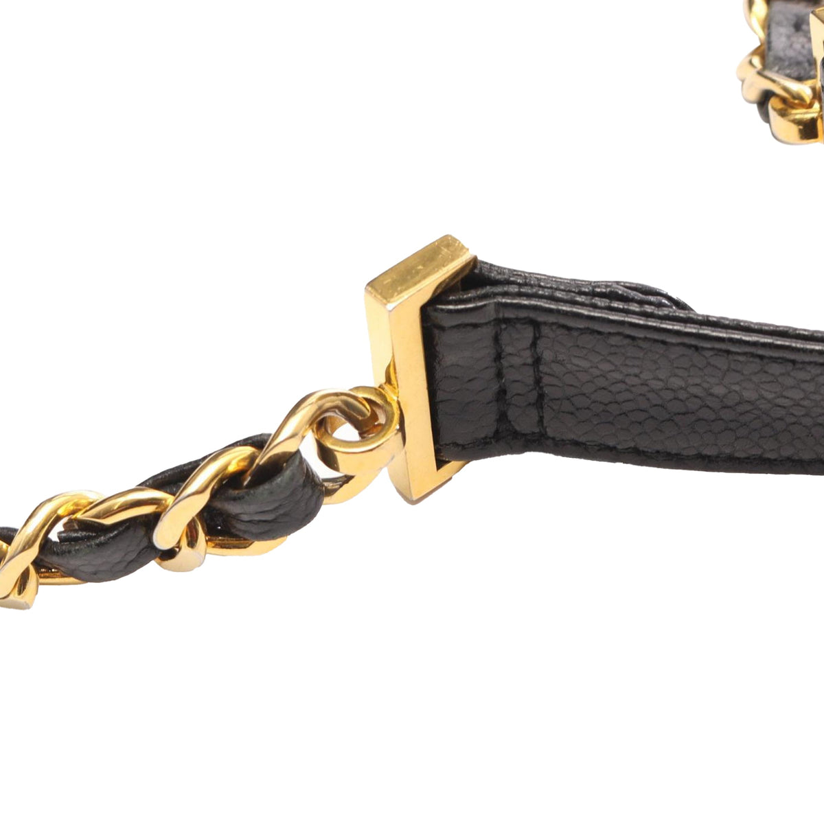 Chanel CC Caviar Backpack — Black