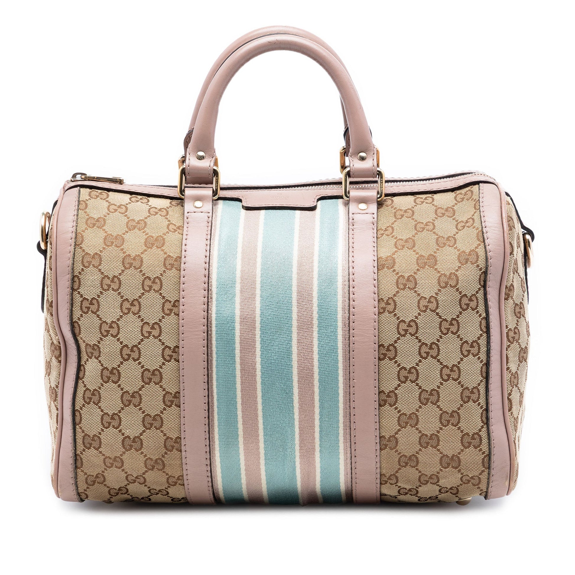 Gucci Medium GG Canvas Web Joy Boston Bag