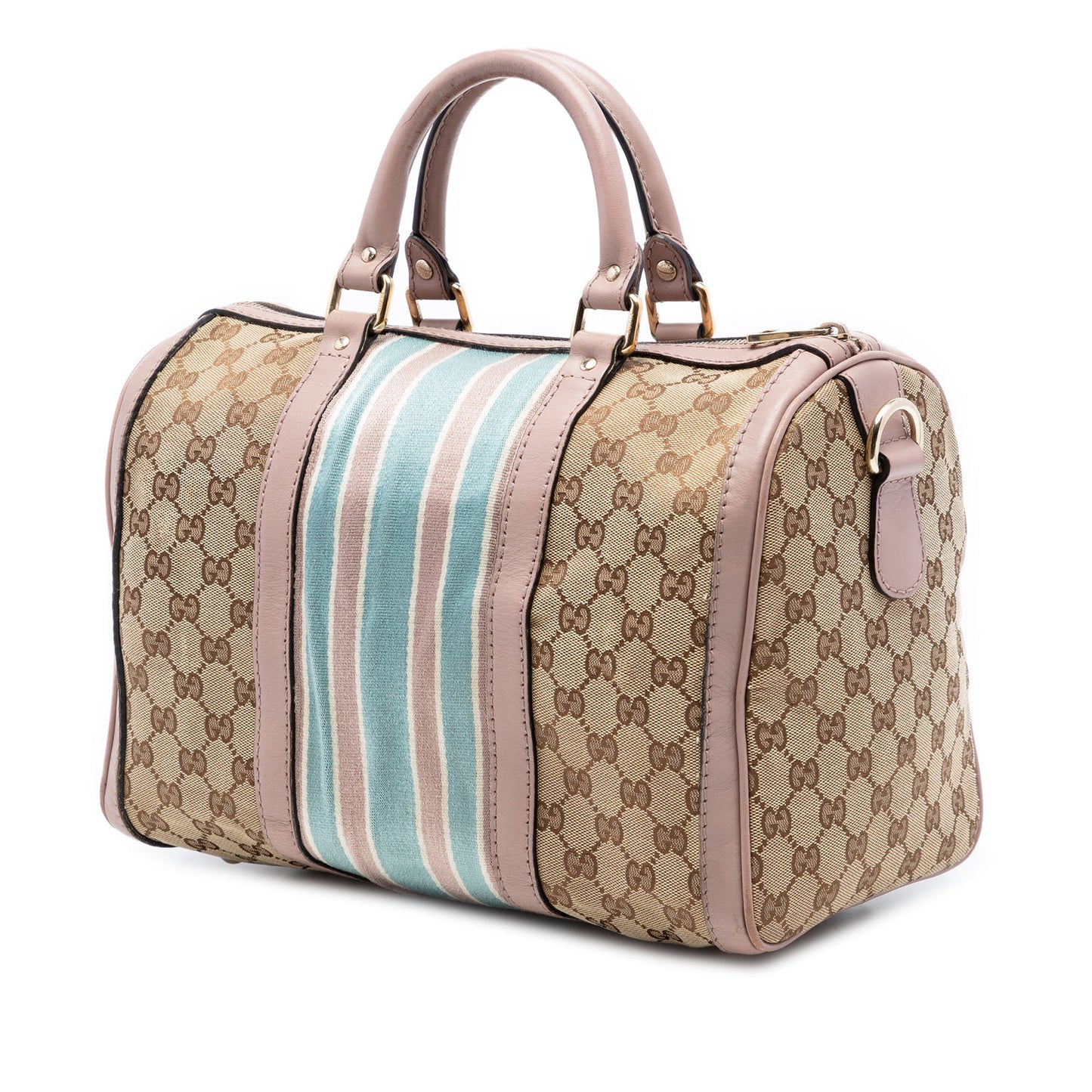 Gucci Medium GG Canvas Web Joy Boston Bag