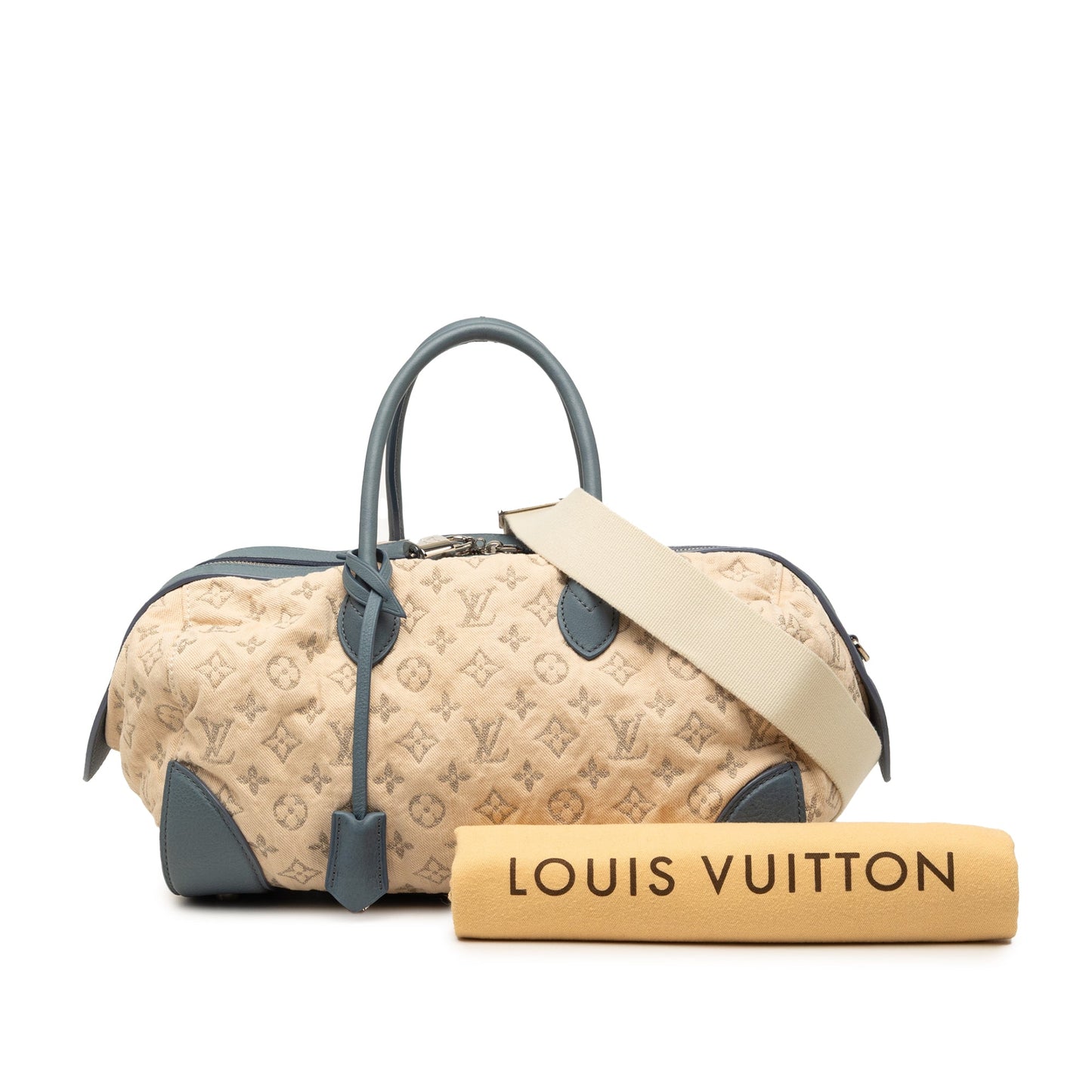 Louis Vuitton Monogram Denim Speedy Round GM