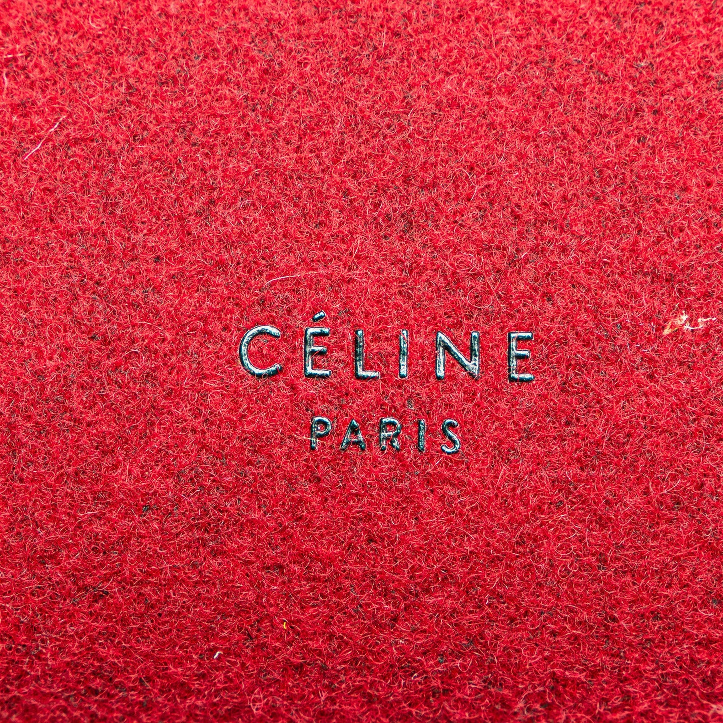 Celine Mini Felt and Calfskin Belt Satchel