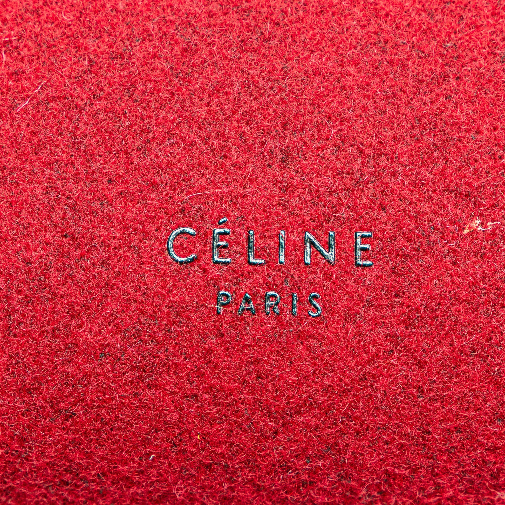 Celine Mini Felt and Calfskin Belt Satchel