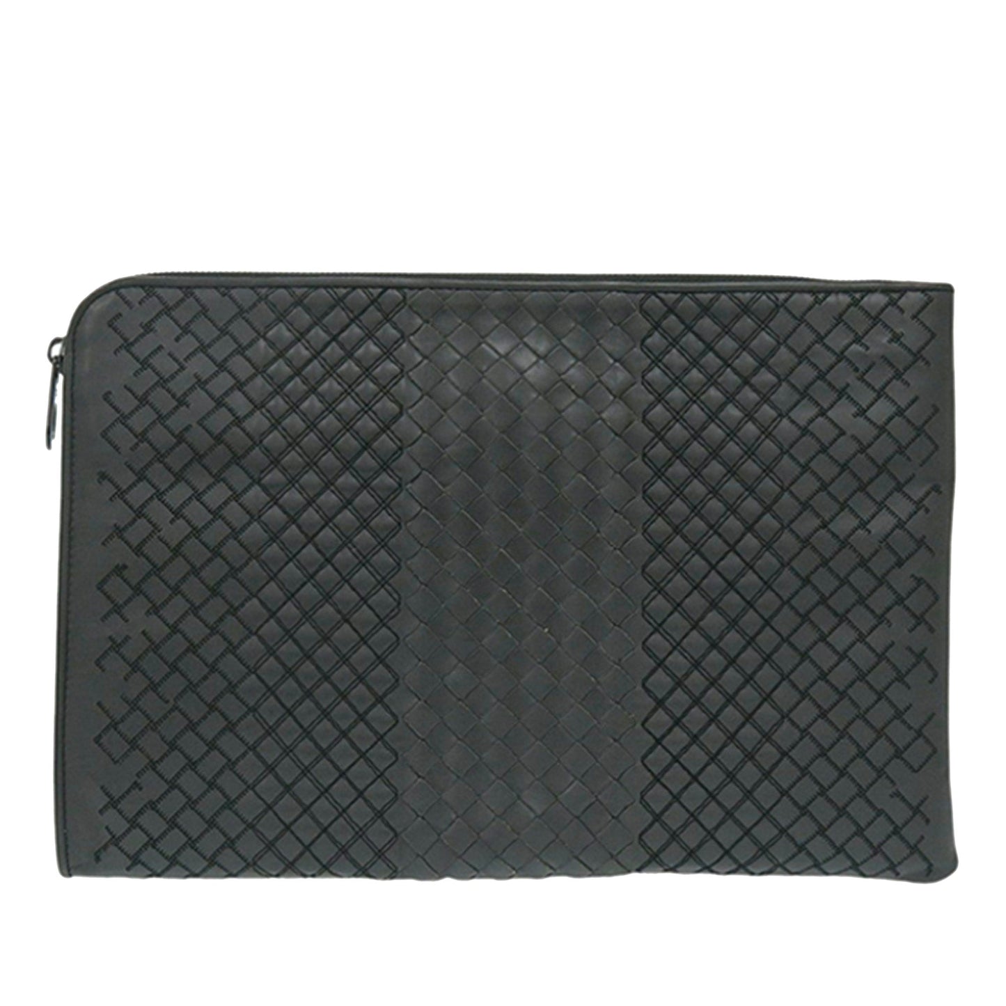 Bottega Veneta Nappa Intreccio Imperatore Zip Clutch