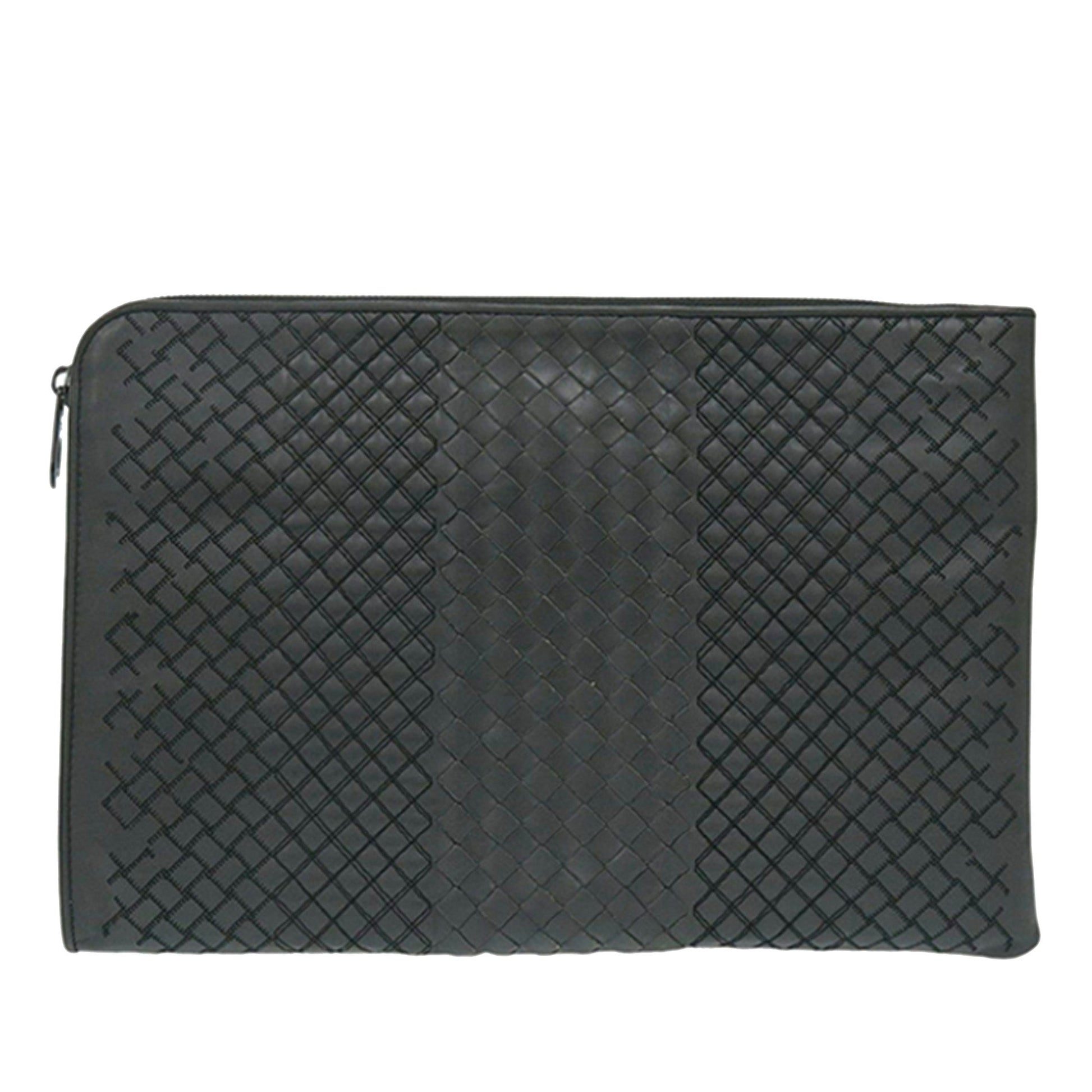 Bottega Veneta Nappa Intreccio Imperatore Zip Clutch