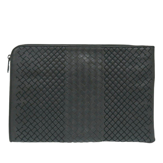 Bottega Veneta Nappa Intreccio Imperatore Zip Clutch