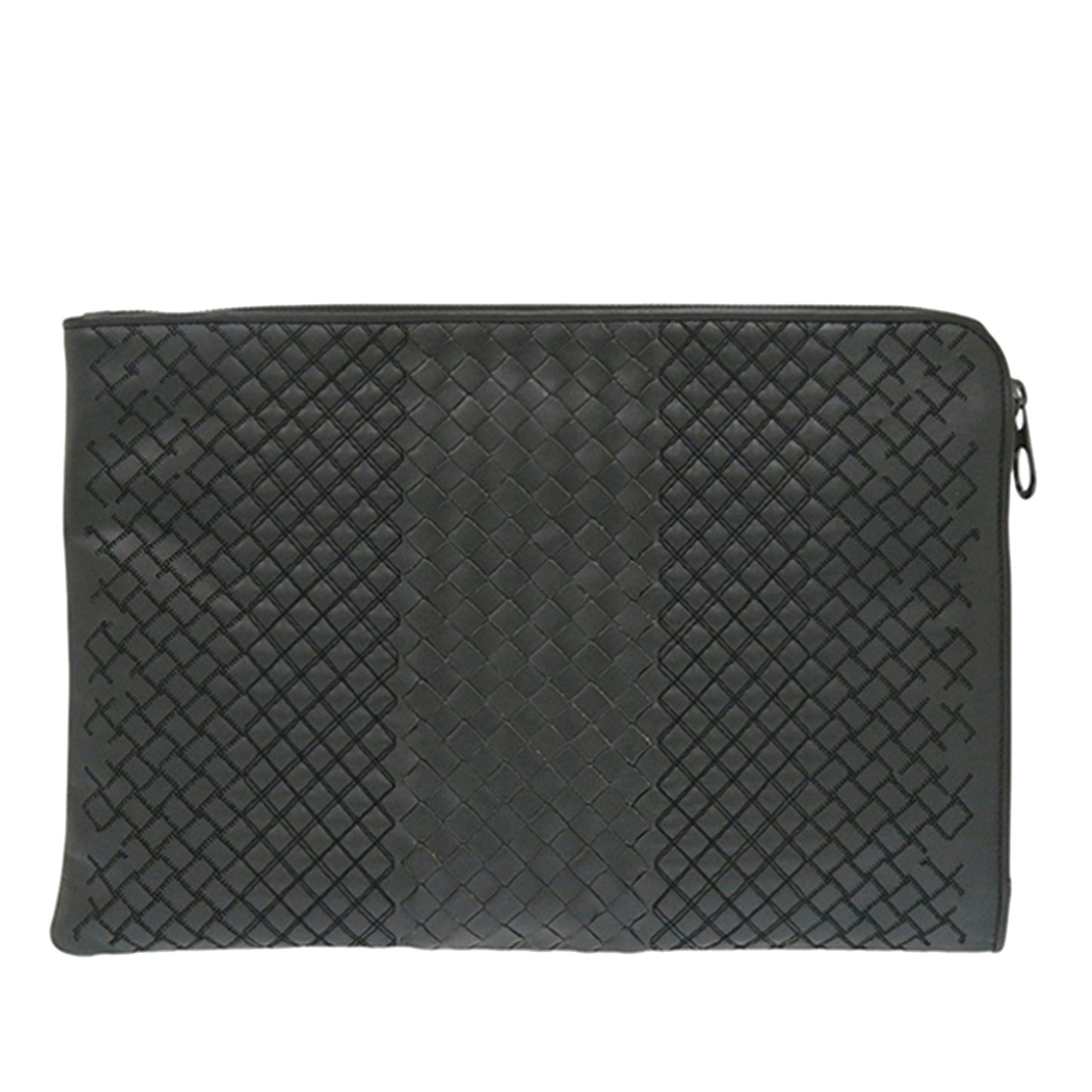 Bottega Veneta Nappa Intreccio Imperatore Zip Clutch