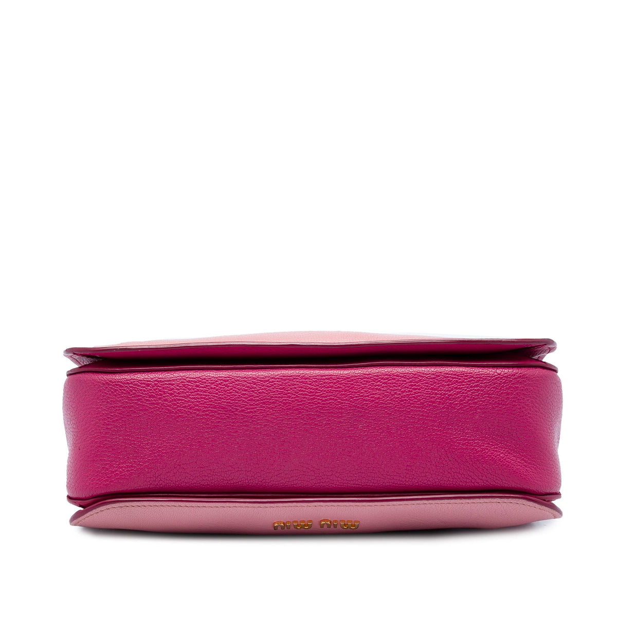 Miu Miu Bicolor Goatskin Madras Satchel