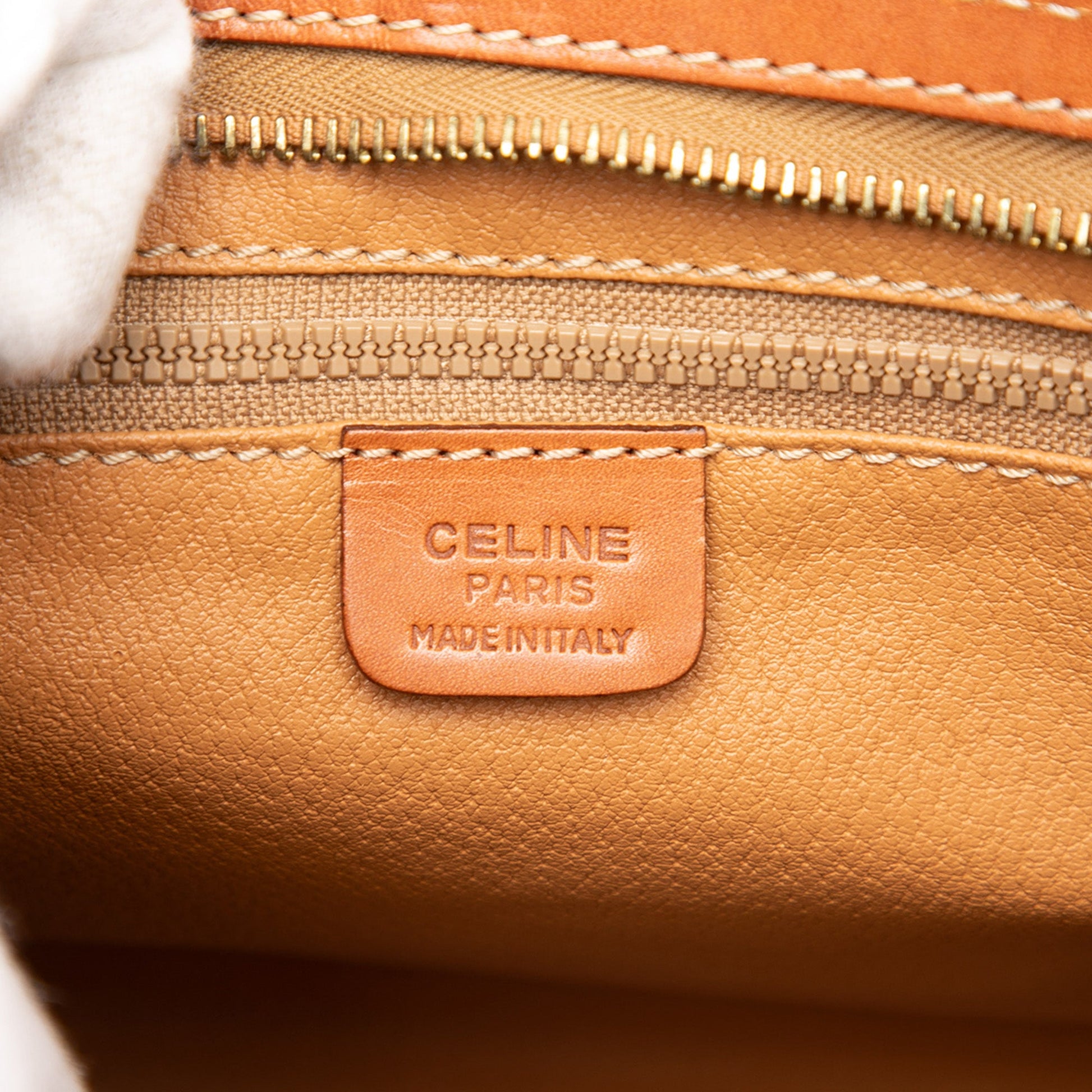 Celine Macadam Coated Canvas Clutch