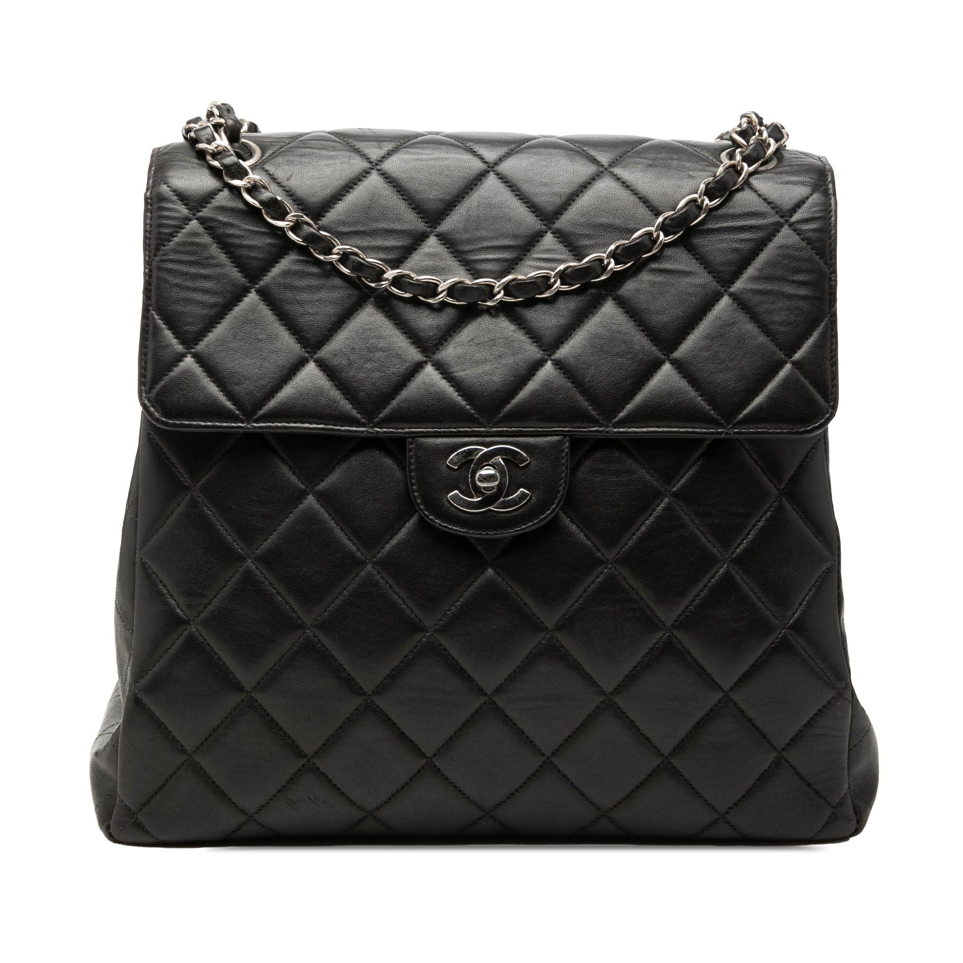 Chanel CC Quilted Lambskin Shoulder Bag