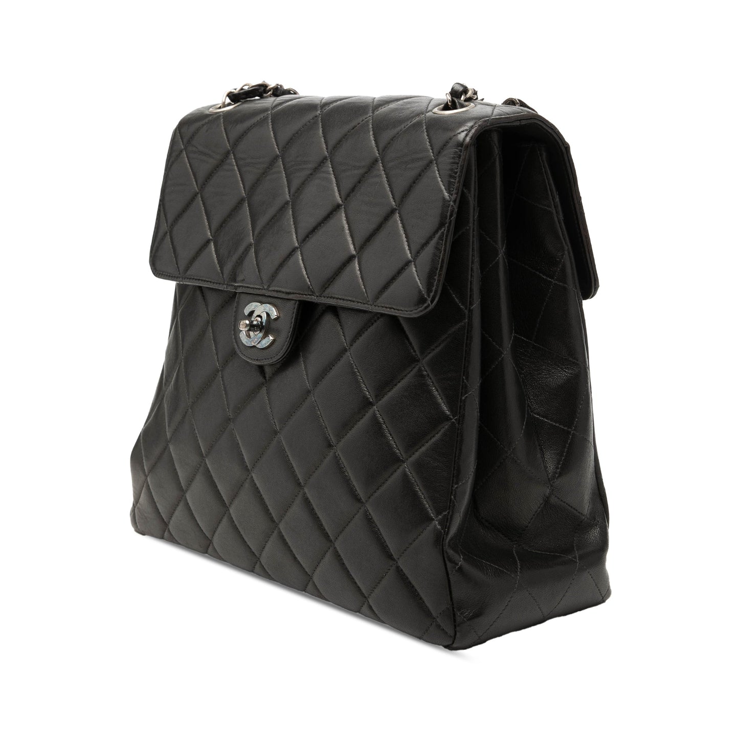 Chanel CC Quilted Lambskin Shoulder Bag