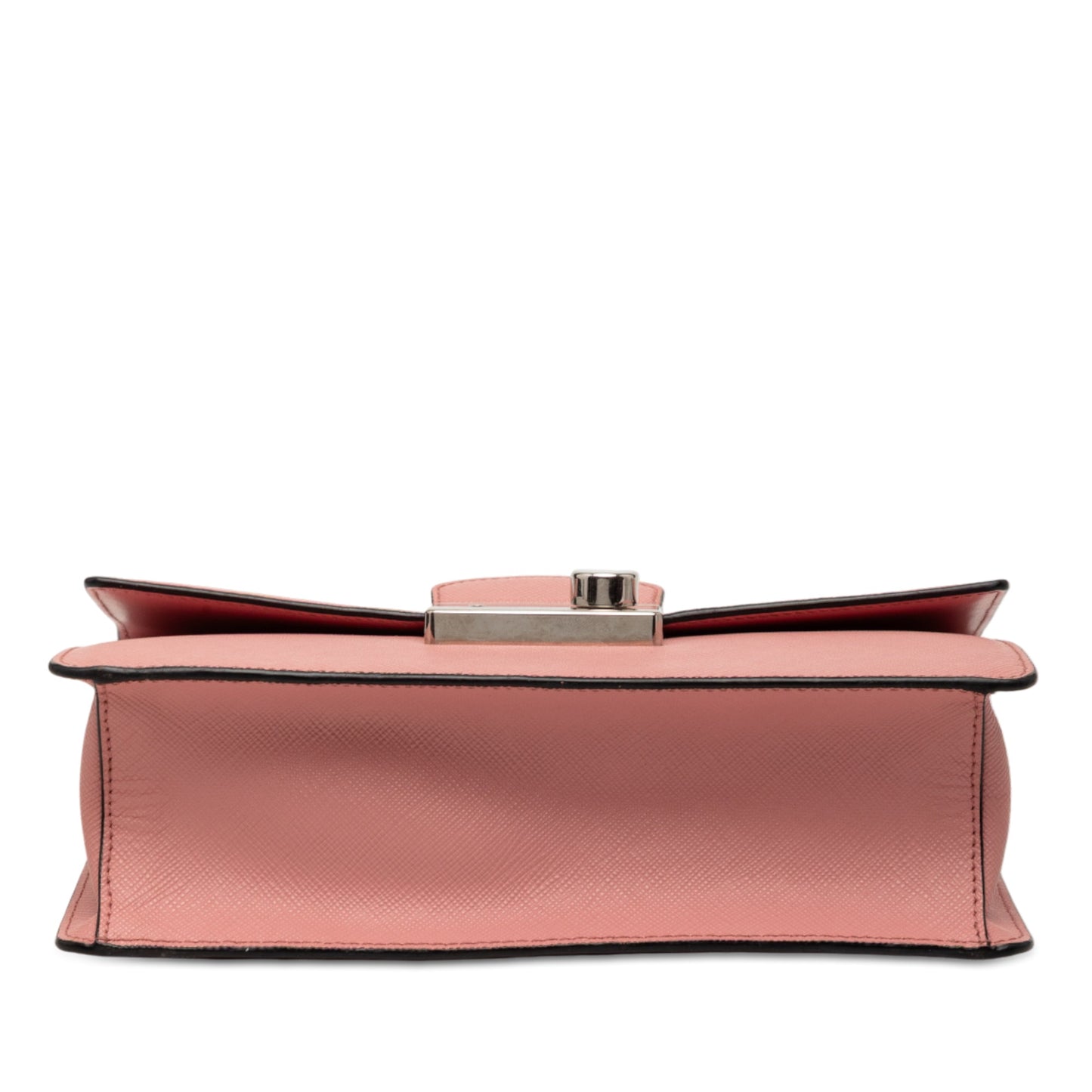 Prada Small Saffiano Sound Lock Chain Crossbody