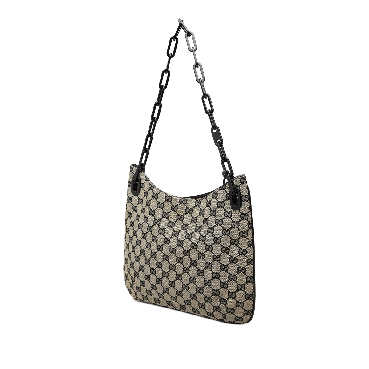 Gucci GG Canvas Chain Hobo — Beige