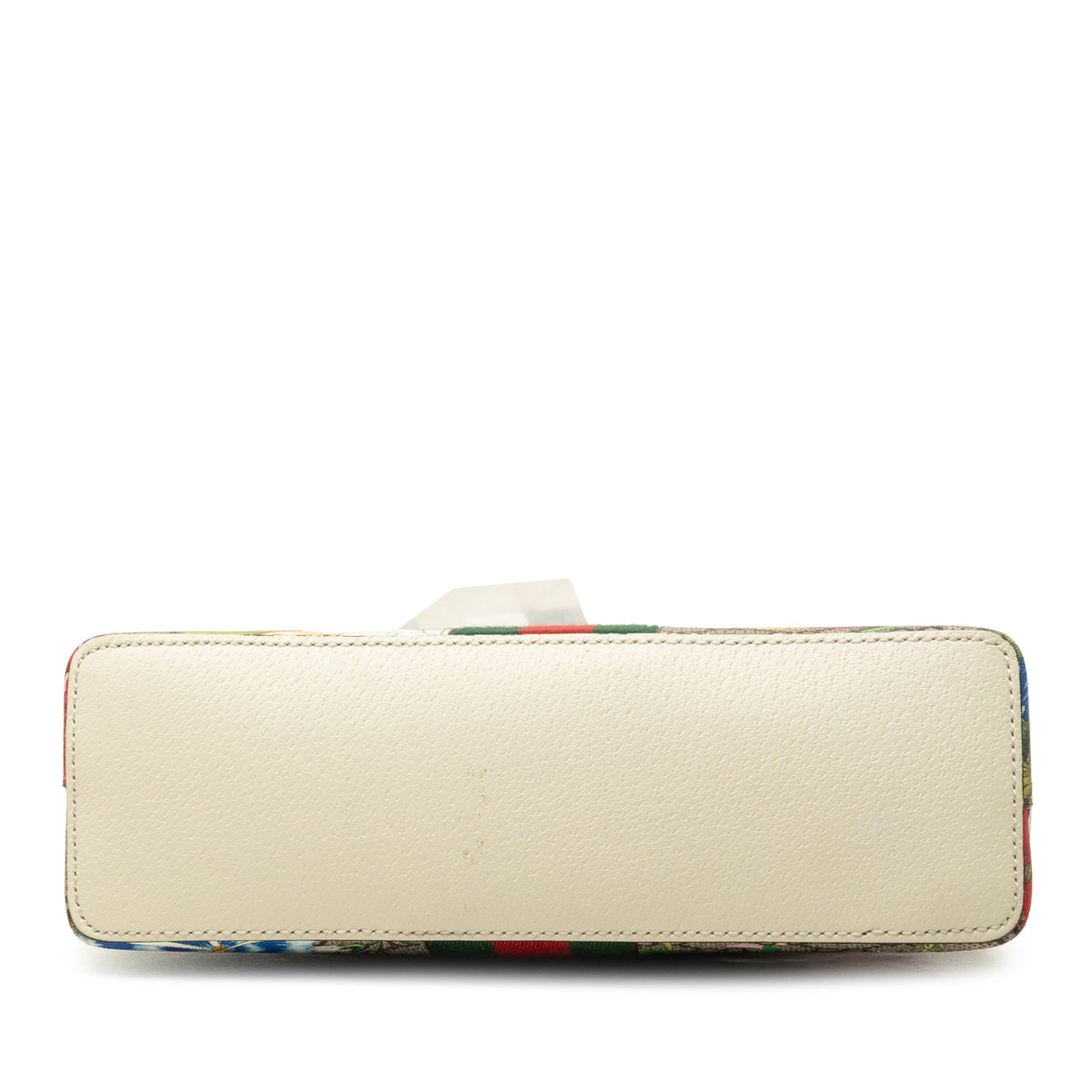 Gucci Small GG Supreme Web  Flora Ophidia Dome Crossbody — Beige