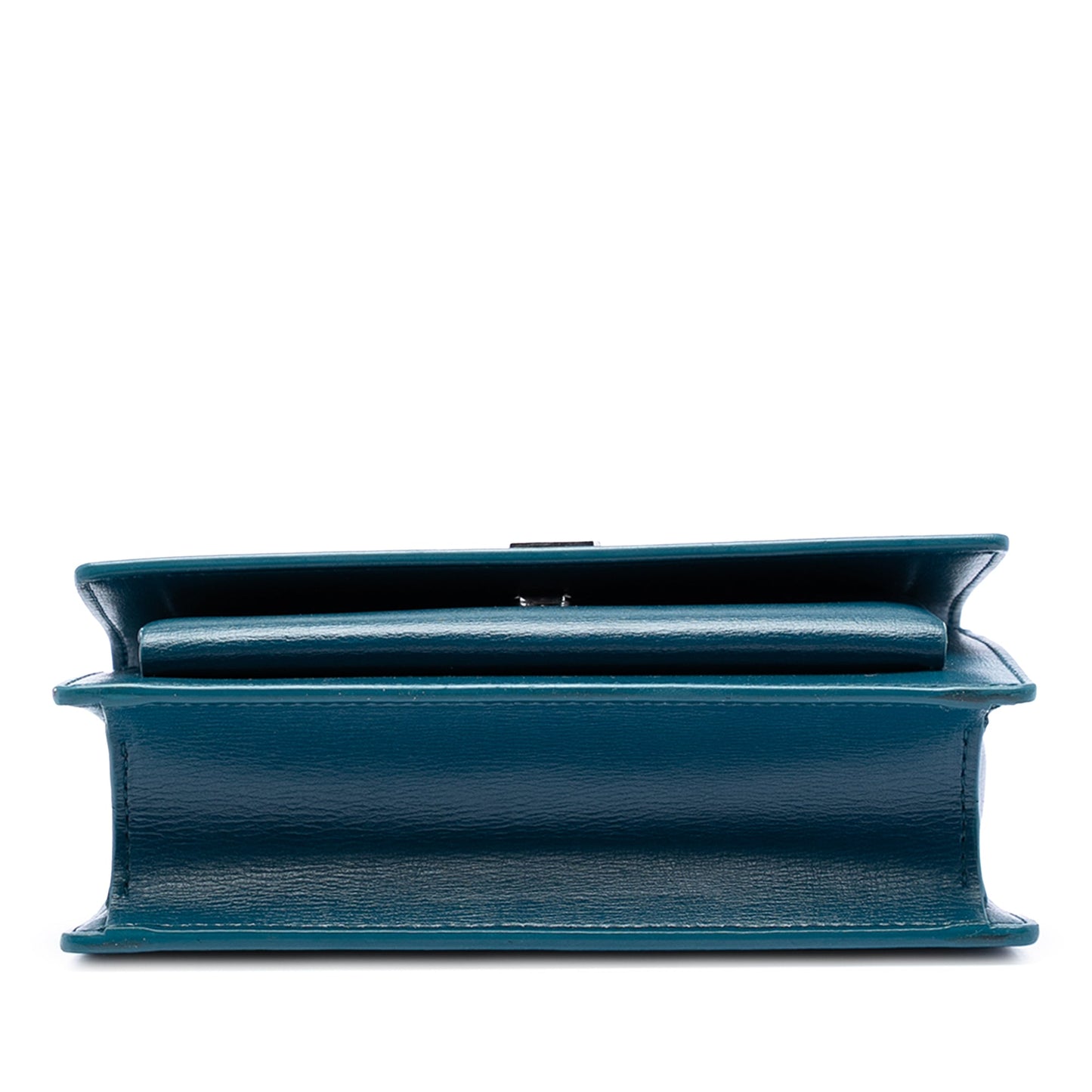 Saint Laurent Mini Calfskin Monogram Sunset Wallet on Chain