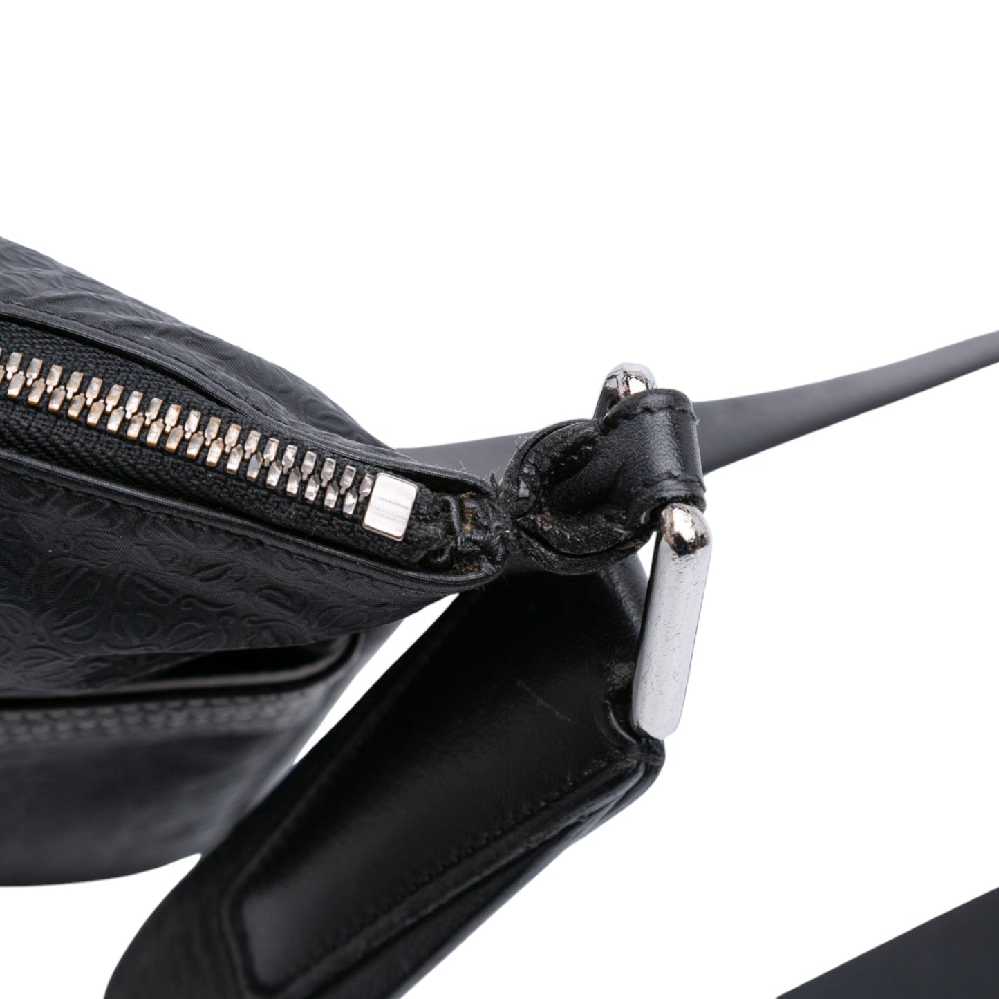 LOEWE Embossed Anagram Coated Canvas Repeat Crossbody