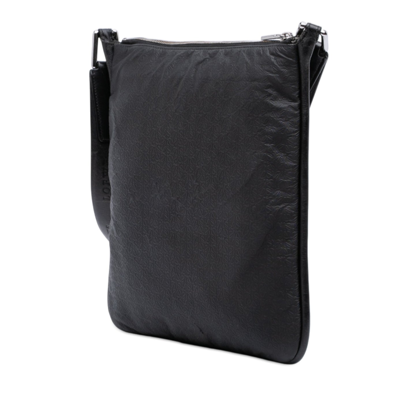 LOEWE Embossed Anagram Coated Canvas Repeat Crossbody