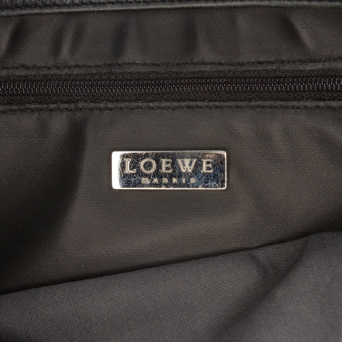 LOEWE Embossed Anagram Coated Canvas Repeat Crossbody