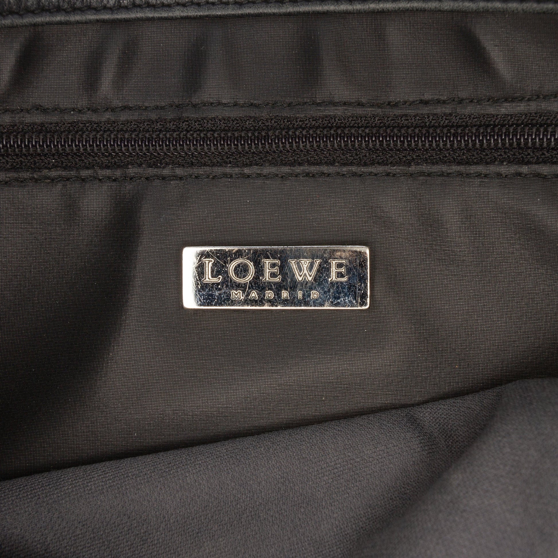 LOEWE Embossed Anagram Coated Canvas Repeat Crossbody