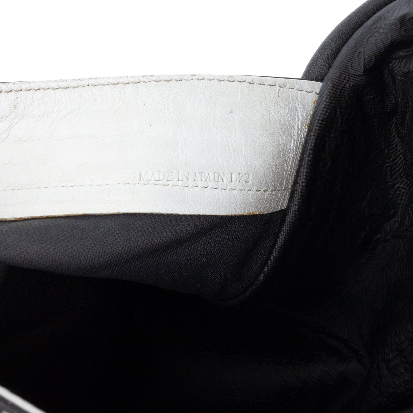 LOEWE Embossed Anagram Coated Canvas Repeat Crossbody