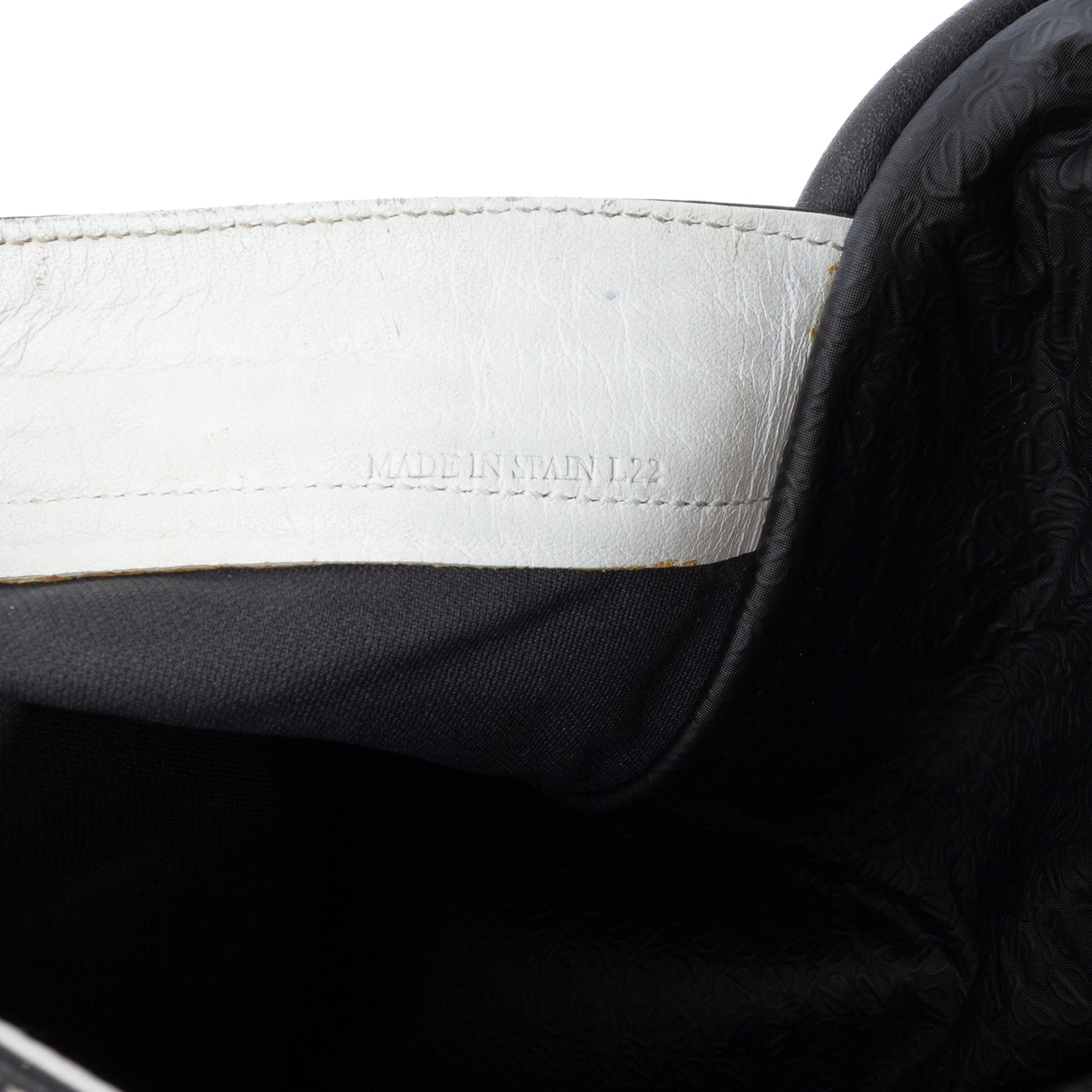 LOEWE Embossed Anagram Coated Canvas Repeat Crossbody
