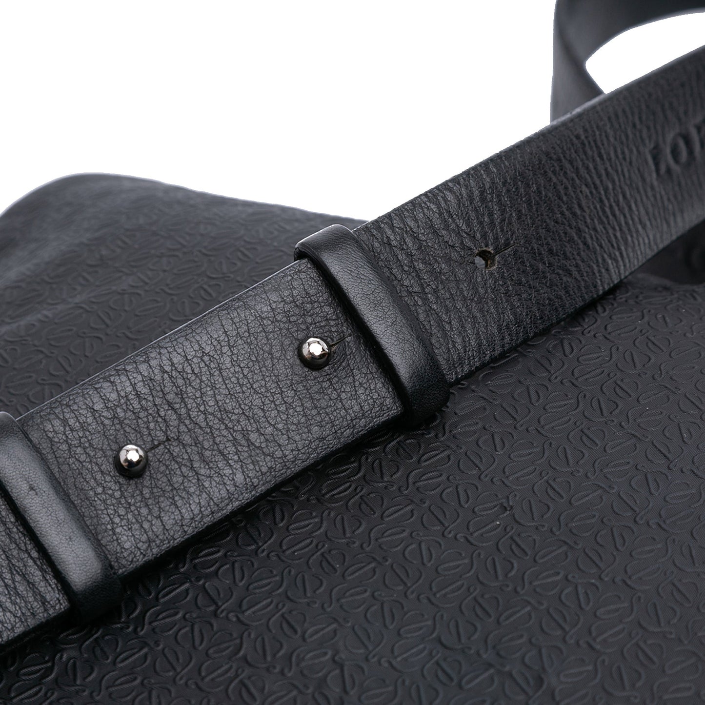 LOEWE Embossed Anagram Coated Canvas Repeat Crossbody